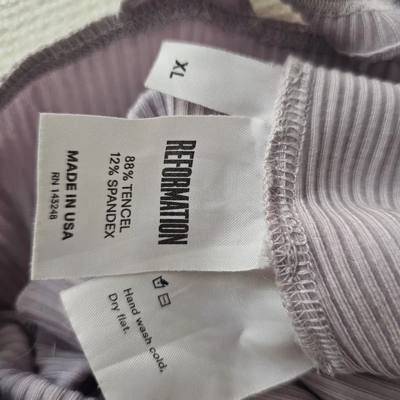 Reformation Lilac Ruffled Bodysuit - Picture 4 of 4